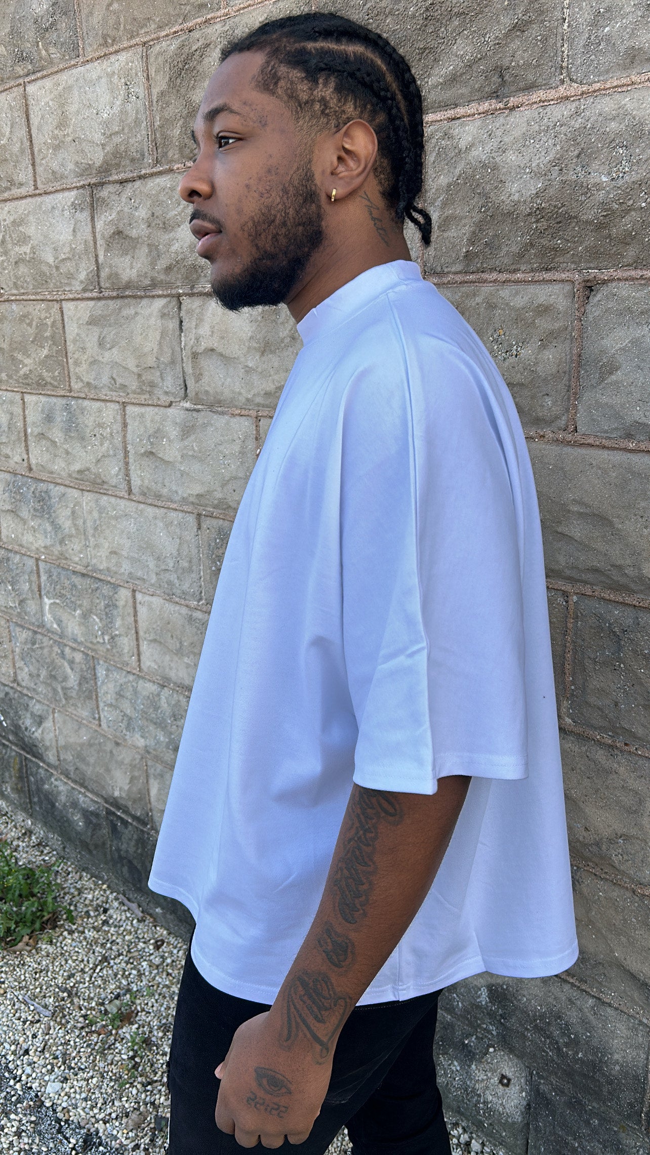 2 Panel Boxy Tee (white)