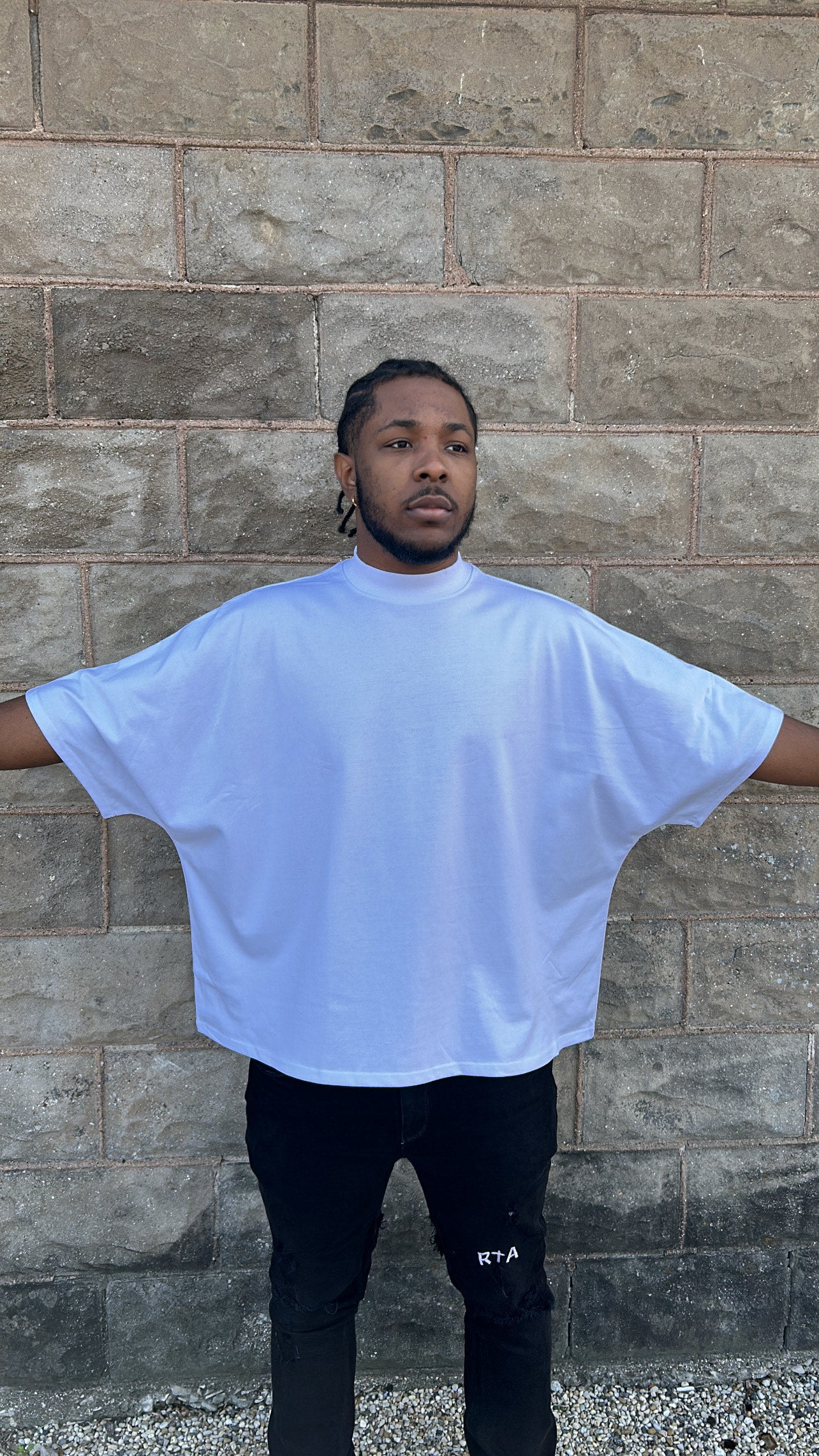 2 Panel Boxy Tee (white)