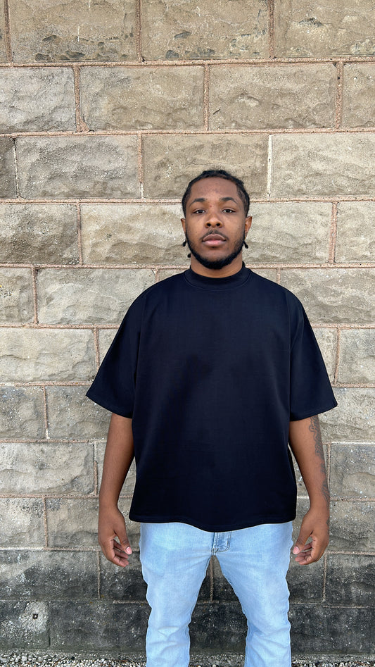 2 Panel Boxy Tee (black)