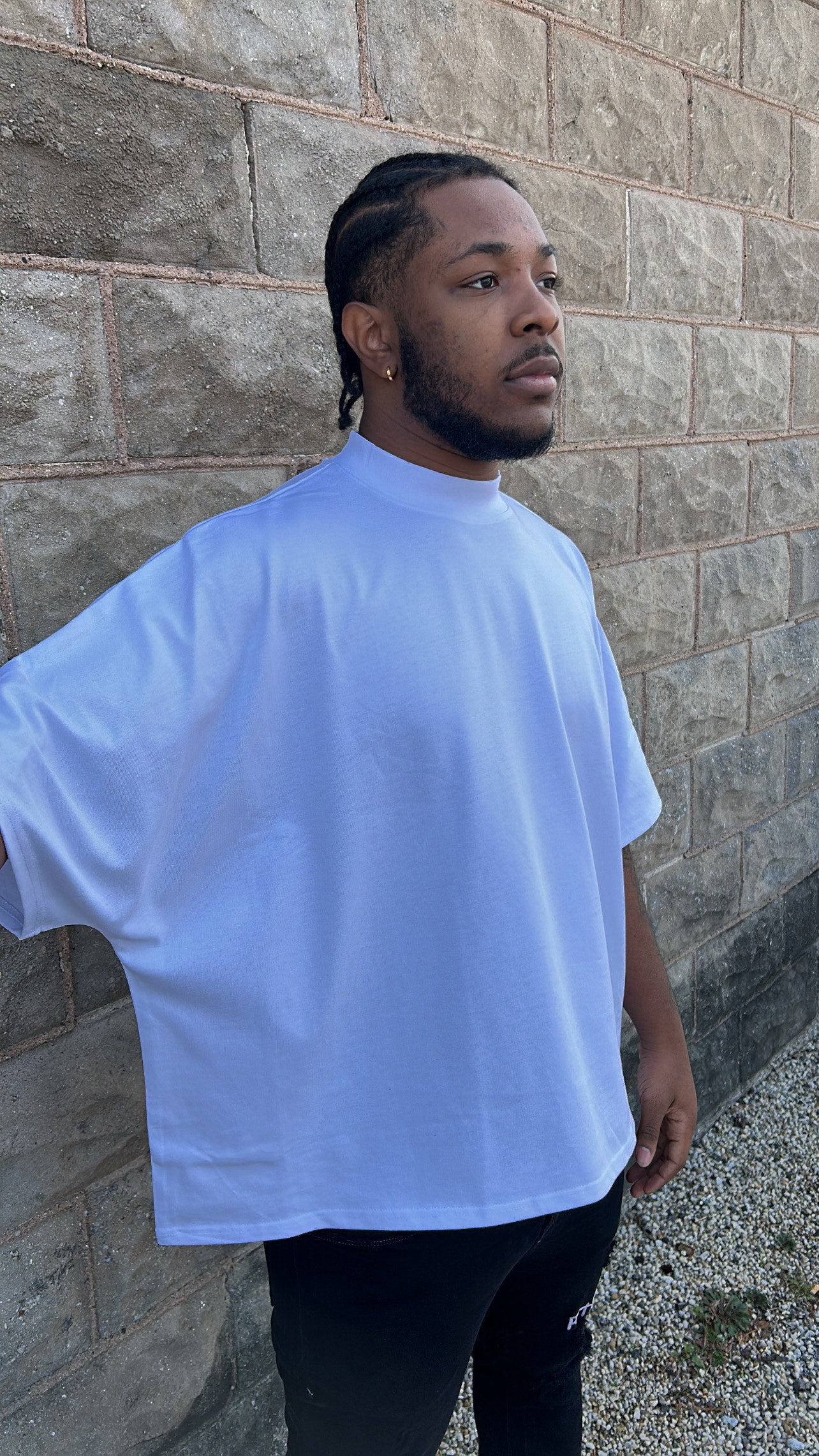 2 Panel Boxy Tee (white)