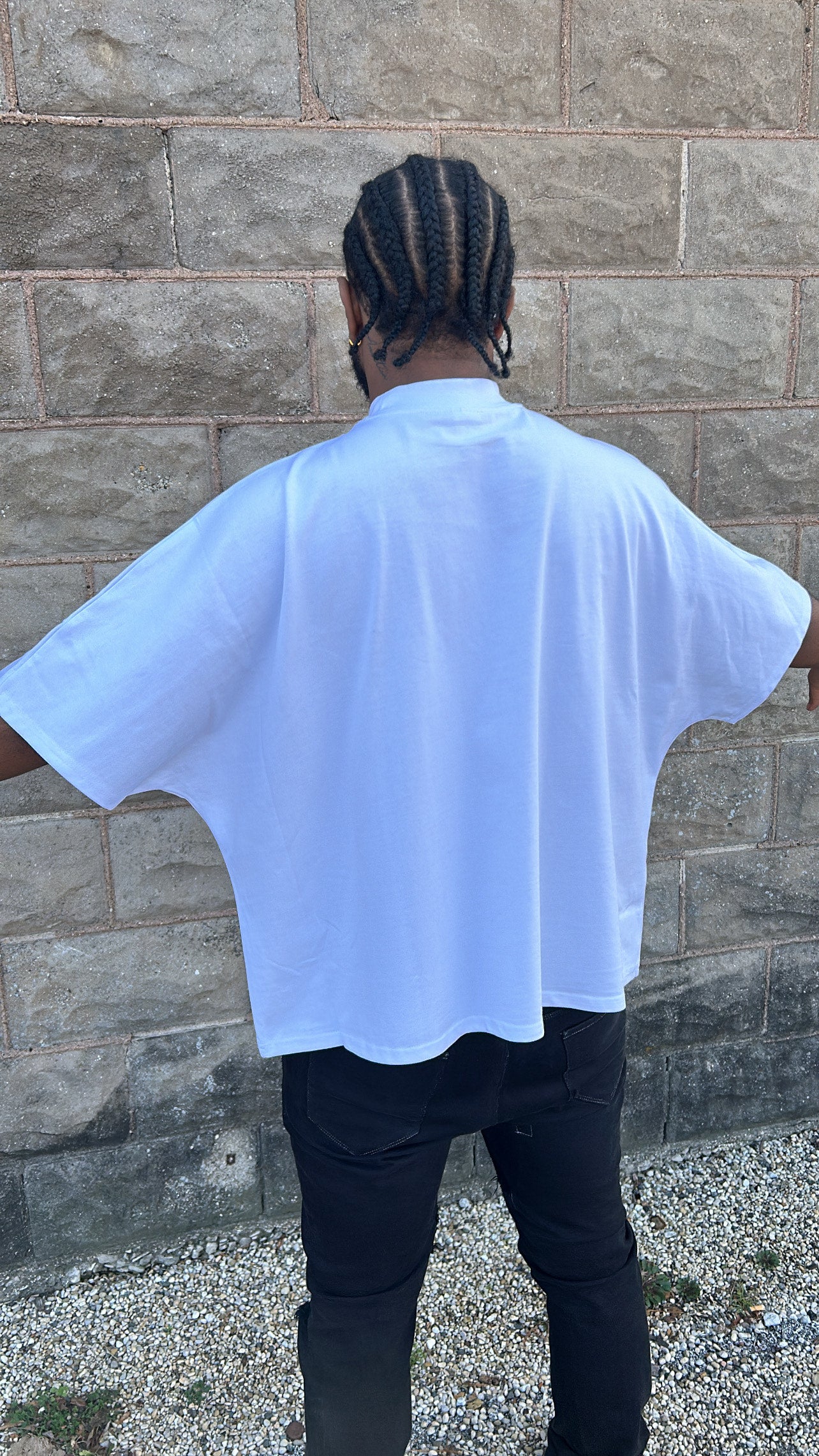 2 Panel Boxy Tee (white)